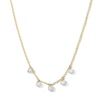 Thumbnail Image 1 of 1 CT. T.W. Certified Lab-Grown Diamond Drilled Station Necklace in 10K Gold (F/VS2)