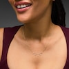Thumbnail Image 2 of 1 CT. T.W. Lab-Grown Diamond Drilled Station Necklace in 10K Gold (F/VS2)