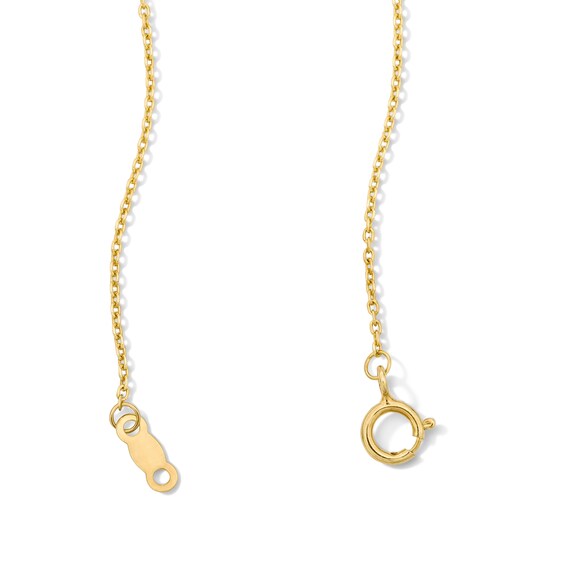 1 CT. T.w. Lab-Grown Diamond Drilled Station Necklace in 10K Gold (F/Vs2)