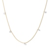 Thumbnail Image 1 of 1 CT. T.W. Lab-Grown Diamond Drilled Station Necklace in 10K Gold (F/VS2)
