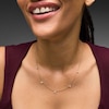 Thumbnail Image 2 of 1 CT. T.W. Lab-Grown Diamond Drilled Station Necklace in 10K Gold (F/VS2)