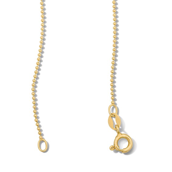 1 CT. T.w. Lab-Grown Diamond Drilled Station Necklace in 10K Gold (F/Vs2)