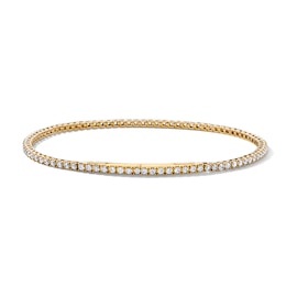 2 CT. T.W. Lab-Grown Diamond Seamless-Look Tennis Bracelet in 10K Gold (F/VS2)