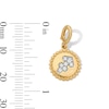 Thumbnail Image 3 of 1/15 CT. T.W. Lab-Grown Diamond Pavé Sagittarius Beaded Frame Necklace Charm in 10K Gold (F/VS2)