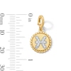 Thumbnail Image 3 of 1/10 CT. T.W. Lab-Grown Diamond Pavé Pisces Beaded Frame Necklace Charm in 10K Gold (F/VS2)