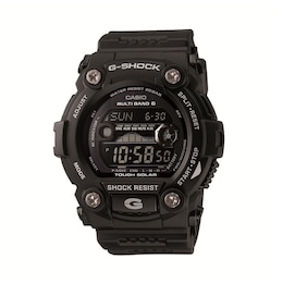 Men's Casio G-Shock Solar Powered Digital Black Resin Strap Watch with Black Dial  (Model: GW7900B-1)