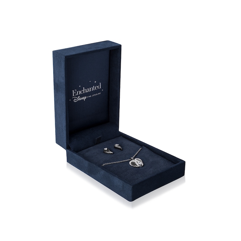 Main Image 2 of Enchanted Star Villains Maleficent 1/2 CT. T.W. Lab-Grown Diamond Wings Set in Sterling Silver (F/VS2)