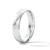 Thumbnail Image 2 of 5.0mm Engravable Low-Dome Wedding Band in Sterling Silver (1 Line)