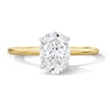 Thumbnail Image 1 of 1-3/4 CT. T.W. Oval Certified Lab-Grown Diamond Hidden Frame Engagement Ring in 14K Gold (F/VS2)