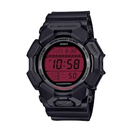 Men’s Casio G-Shock Digital Watch with Red Dial and Black Resin Strap (Model: DW5600BBR-1)