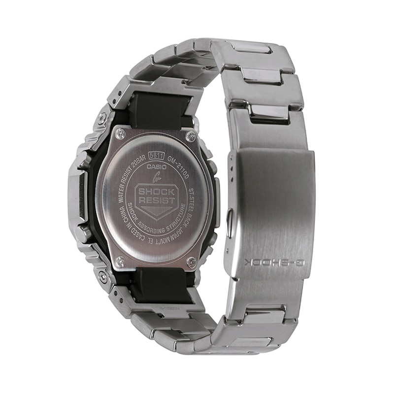Main Image 2 of Men's Casio G-Shock G-Steel Hybrid Watch with Green Dial and Stainless Steel Bracelet (Model: GM2110D-3A1)
