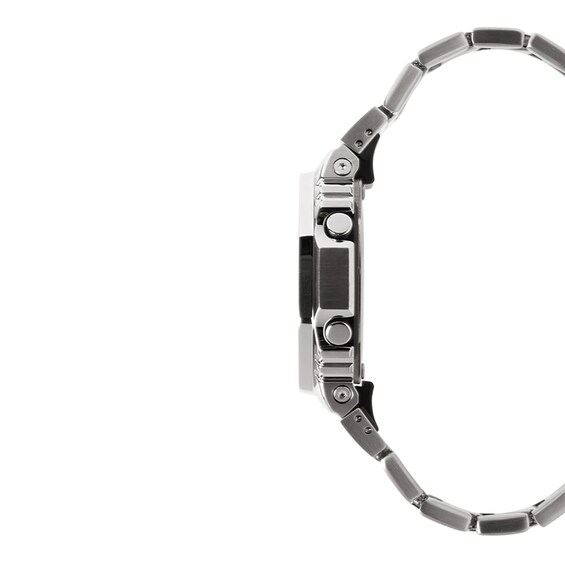 Men's Casio G-Shock G-Steel Hybrid Watch with Green Dial and Stainless Steel Bracelet (Model: Gm2110D-3A1)