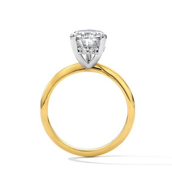 2-3/4 CT. Pear-Shaped Certified Lab-Grown Diamond Hidden Frame Engagement Ring in 14K Gold (F/Vs2)