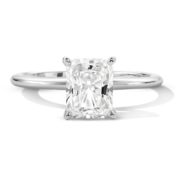 1-3/4 CT. T.w. Radiant-Cut Certified Lab-Grown Diamond Hidden Frame Engagement Ring in 14K White Gold (F/Vs2)
