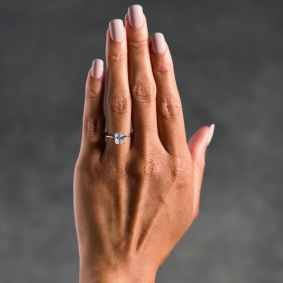 1-3/4 CT. T.w. Radiant-Cut Certified Lab-Grown Diamond Hidden Frame Engagement Ring in 14K White Gold (F/Vs2)