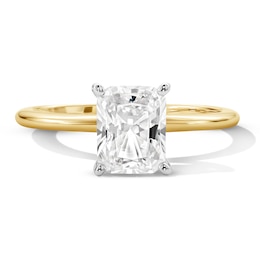 1-3/4 CT. T.W. Radiant-Cut Certified Lab-Grown Diamond Hidden Frame Engagement Ring in 14K Gold (F/VS2)