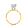 Thumbnail Image 3 of 2-3/4 CT. T.W. Radiant-Cut Certified Lab-Grown Diamond Hidden Frame Engagement Ring in 14K Gold (F/VS2)