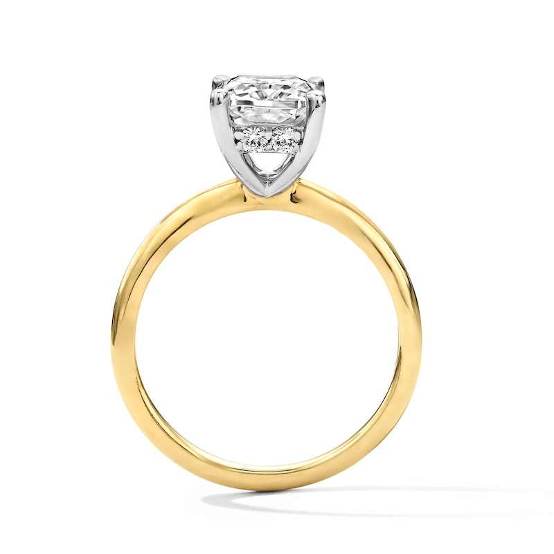 Main Image 3 of 2-3/4 CT. T.W. Radiant-Cut Certified Lab-Grown Diamond Hidden Frame Engagement Ring in 14K Gold (F/VS2)