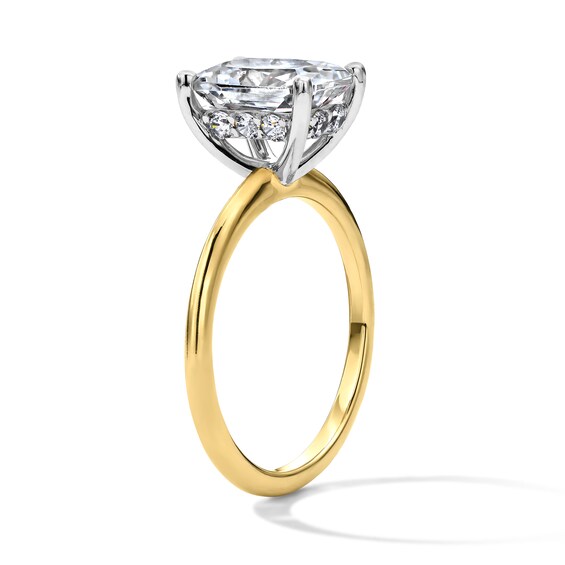 2-3/4 CT. T.w. Radiant-Cut Certified Lab-Grown Diamond Hidden Frame Engagement Ring in 14K Gold (F/Vs2)