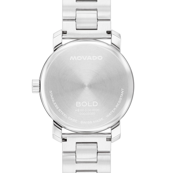 Men's Movado Bold® Analog Watch with Green Dial and Stainless Steel Bracelet (Model: 3601308)