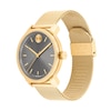 Thumbnail Image 2 of Men's Movado Bold® Analog Watch with Gunmetal Dial and Gold-Tone IP Stainless Steel Mesh Bracelet (Model: 3601309)