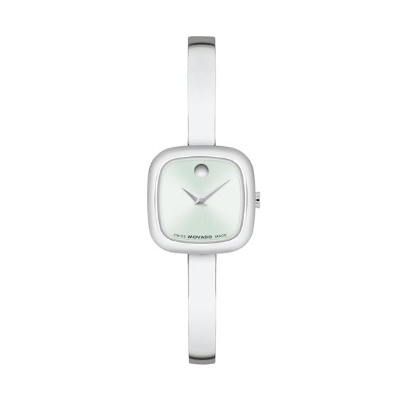 Ladies’ Movado Museum® Classic Bangle Bracelet Analog Watch with Champagne Dial (Model: 0608058)