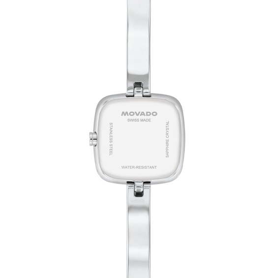 Ladies’ Movado Museum® Classic Bangle Bracelet Analog Watch with Champagne Dial (Model: 0608058)
