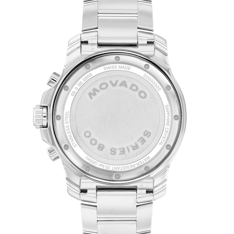 Main Image 3 of Men's Movado Series 800® Chronograph Watch with White Dial (Model: 2600195)