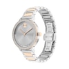 Thumbnail Image 2 of Ladies’ Movado Bold® Evolution 2.0 Two-Tone Rose IP Analog Watch with Grey Dial and Crystal Bezel (Model: 3601283)
