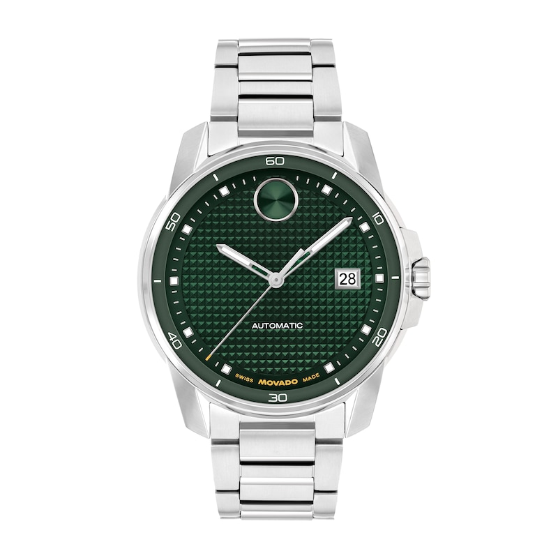 Main Image 1 of Men's Movado Bold® Verso Automatic Watch with Green Textured Dial (Model: 3600962)