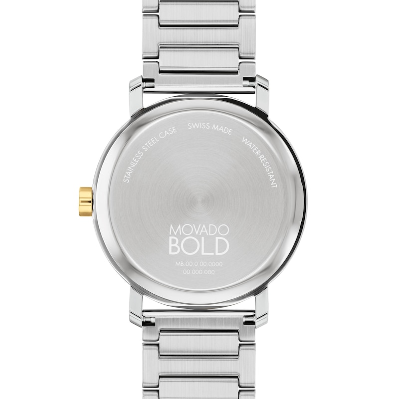 Main Image 3 of Men's Movado Bold® Evolution 2.0 Two-Tone IP Analog Watch with Silver-Tone Dial (Model: 3601087)