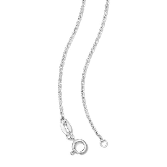 Oval Citrine and Lab-Grown Diamond-Accent Pendant in Sterling Silver