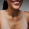 Thumbnail Image 2 of 7.0mm Freshwater Cultured Pearl and Lab-Grown Diamond-Accent Pendant in Sterling Silver