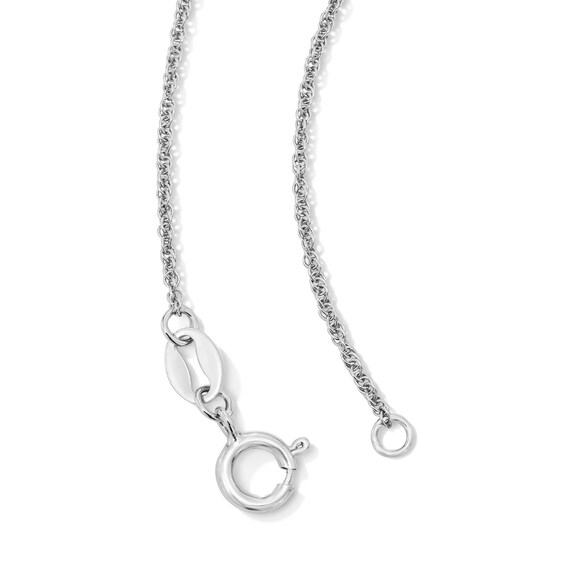 Oval Blue Lab-Created Spinel and Lab-Grown Diamond-Accent Pendant in Sterling Silver
