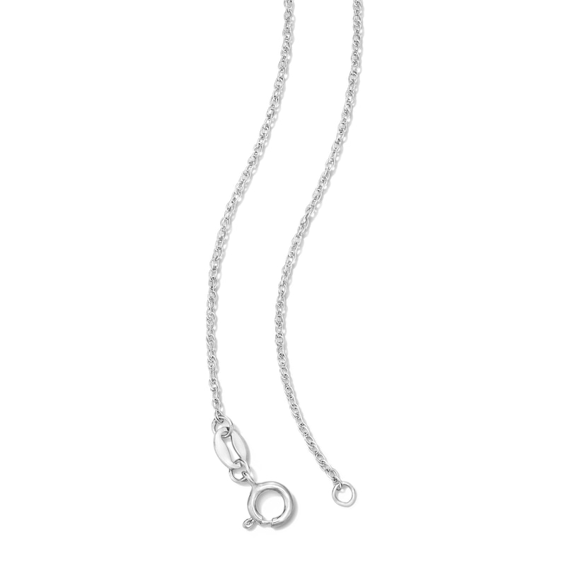 Main Image 3 of Oval Garnet and Lab-Grown Diamond-Accent Pendant in Sterling Silver