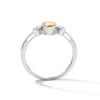 Thumbnail Image 3 of Oval Citrine and 1/15 CT. T.W. Lab-Grown Diamond Ring in Sterling Silver