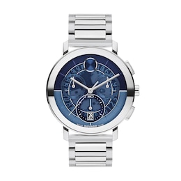 Men’s Movado Bold® Evolution 2.0 Chronograph Watch with Blue Dial (Model: 3601299)