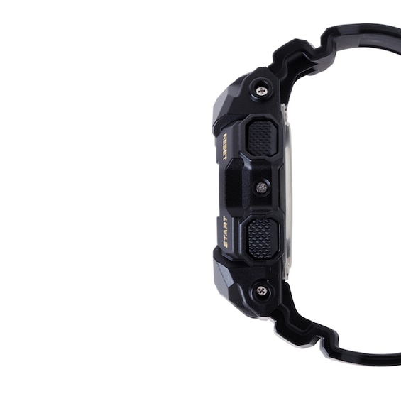 Men’s Casio G-Shock Black Resin Hybrid Watch with Gold-Tone Dial (Model: Ga010Ggb-1A9)