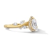 Thumbnail Image 3 of 7/8 CT. T.W. Certified Pear-Shaped Lab-Grown Diamond Frame Vine Shank Engagement Ring in 14K Gold (F/VS2)