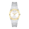 Thumbnail Image 1 of Ladies' Movado Bold® Quest Mini Gold-Tone IP and Stainless Steel Analog Watch with White Dial (Model: 3601291)