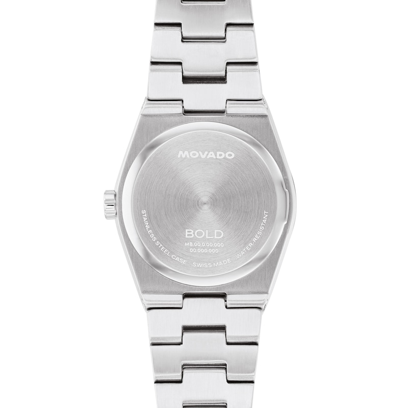 Main Image 3 of Ladies' Movado Bold® Quest Mini Gold-Tone IP and Stainless Steel Analog Watch with White Dial (Model: 3601291)