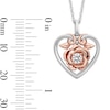 Thumbnail Image 5 of Enchanted Star Belle 3/8 CT. T.W. Lab-Grown Diamond Heart Pendant and Earrings Set in Sterling Silver (F/VS2)