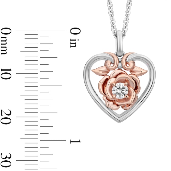 Enchanted Star Belle 3/8 CT. T.w. Lab-Grown Diamond Heart Pendant and Earrings Set in Sterling Silver (F/Vs2)