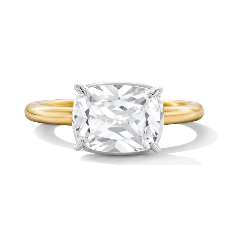 Main Image 1 of 3 CT. T.W. Cushion-Cut Certified Lab-Grown Diamond Solitaire Engagement Ring in 14K Gold (F/VS2)