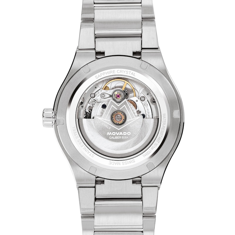 Main Image 3 of Men's Movado Museum® Imperiale Watch with Blue Dial and Stainless Steel Bracelet (Model: 0608048)
