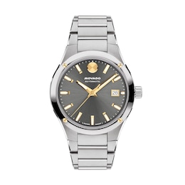 Men's Movado Museum® Imperiale Watch with Grey Dial and Stainless Steel Bracelet (Model: 0608050)