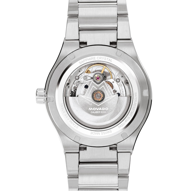 Main Image 3 of Men's Movado Museum® Imperiale Watch with Grey Dial and Stainless Steel Bracelet (Model: 0608050)