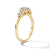 Thumbnail Image 4 of 3/4 CT. T.W. Certified Lab-Grown Diamond Cushion Frame Engagement Ring in 14K Gold (F/VS2)