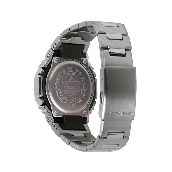 Men's Casio G-Shock Hybrid Watch with Grey Dial and Stainless Steel Bracelet (Model: Gm2110D-8A)