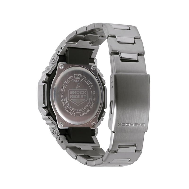 Main Image 2 of Men's Casio G-Shock Hybrid Watch with Grey Dial and Stainless Steel Bracelet (Model: GM2110D-8A)